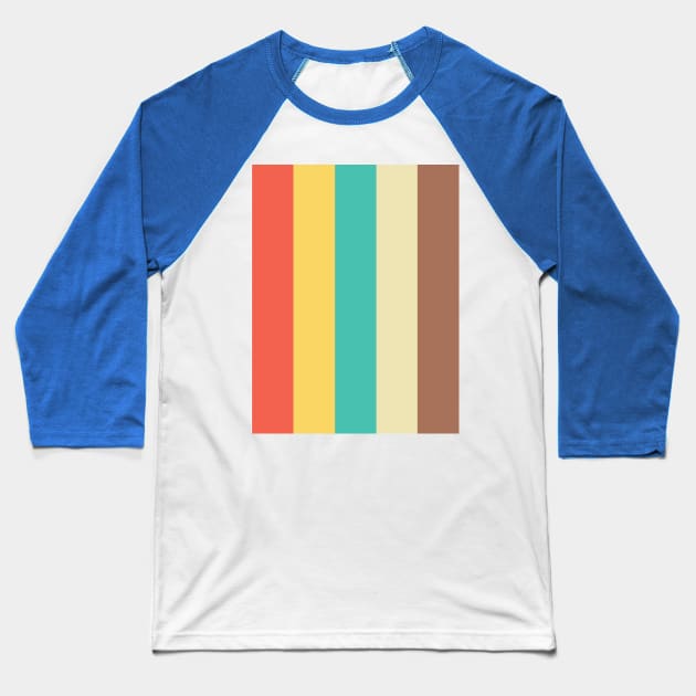 Vintage Stripes. Baseball T-Shirt by nickemporium1